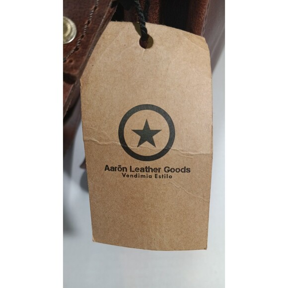 AARON LEATHER GOODS DARK BROWN Briefcase BAG  SPAIN - Picture 16 of 16